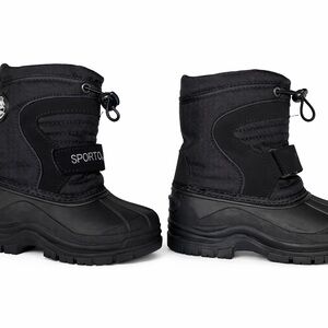 Sporto Black Snow Boots